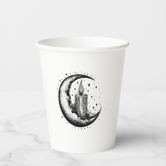 Candle Lit Moon Pappbecher (Vorderseite)