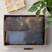 Candle Lit Weihnachten Log Table Center Dekoupage Seidenpapier (Geschenk)