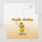 Candle Making Chick Postkarte (Vorne/Hinten)