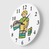 Candle Making Große Wanduhr (Winkel)