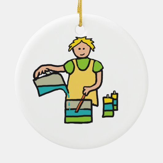 Candle Making Keramik Ornament (Hinten)