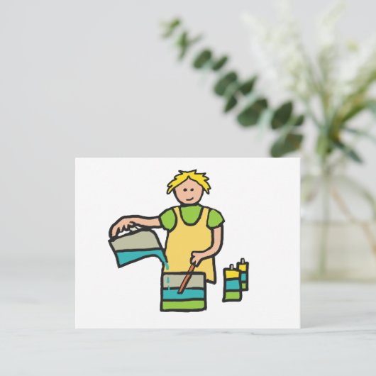 Candle Making Postkarte (Stehend Vorderseite)