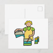 Candle Making Postkarte (Vorne/Hinten)