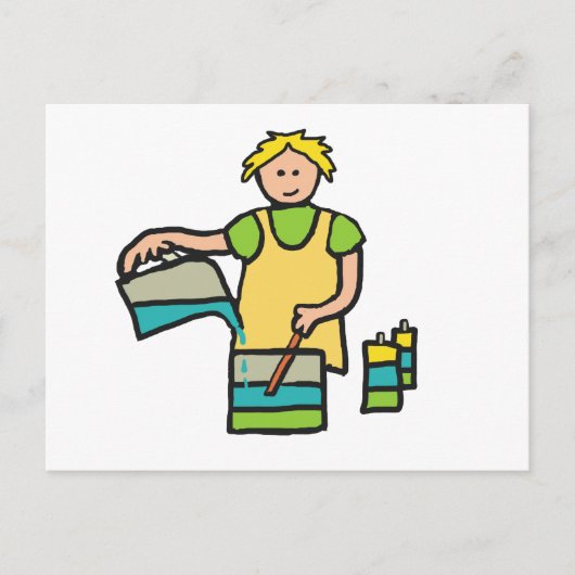 Candle Making Postkarte (Vorderseite)