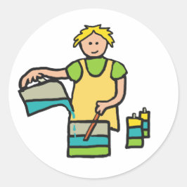 Candle Making Runder Aufkleber