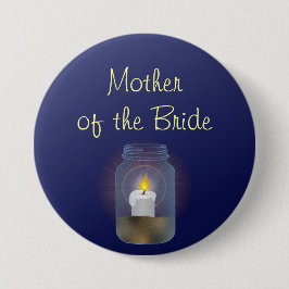 Candle Mason Jar Button