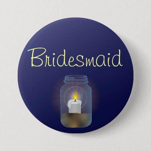 Candle Mason Jar Button (Vorderseite)