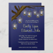 Candle Mason Jars Virtual Wedding Einladung (Vorne/Hinten)