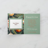 Candle mit Ornamenten Foto & Kunsthandwerk Weihnac Karte (Innenseite)