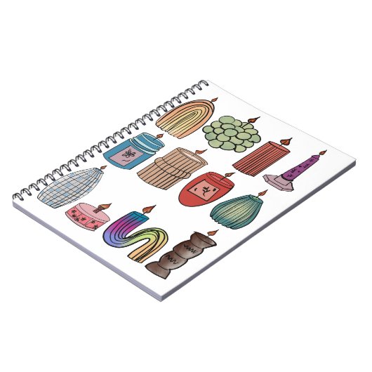 CANDLE NOTEBOOK NOTIZBLOCK (Linke Seite)