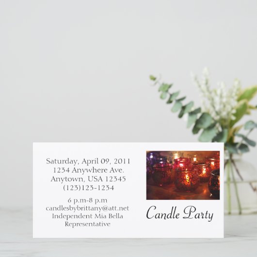 Candle Party Foto laden (Stehend Vorderseite)