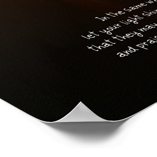 Candle Poster "Lass dein Licht!" (Ecke)