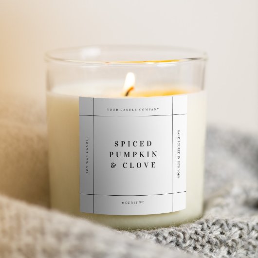 Candle Product Label Aufkleber Handmade Business-T