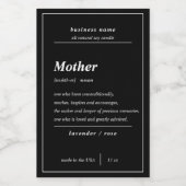 Candle Product Mother Personalisiert Label Lebensmitteletikett (Einzelnes Label)