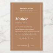 Candle Product Mother Personalisiert Label Lebensmitteletikett (Einzelnes Label)