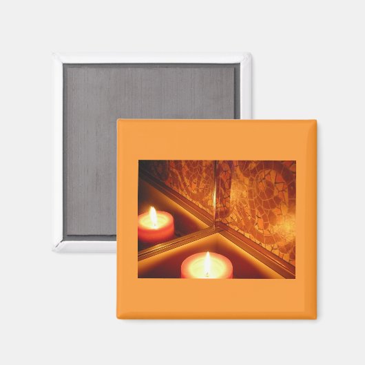 Candle Reflection Magnet (Vorderseite/Rückseite)
