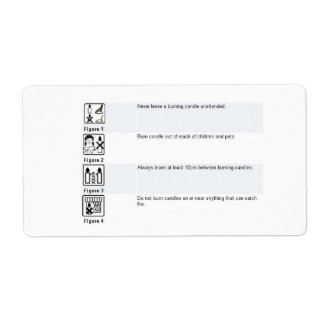 Candle Safety Aufkleber
