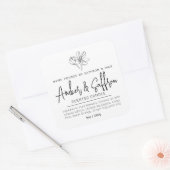 Candle saffron and amber simple ingredient quadratischer aufkleber (Umschlag)