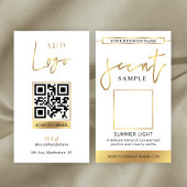 Candle Scent Tester Card Parfüm Gold-Logo