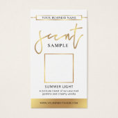 Candle Scent Tester Card Parfüm Gold-Logo (Vorderseite)
