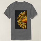 Candle schwarze goldene Straße Licht Keramik schön T-Shirt (Design vorne)
