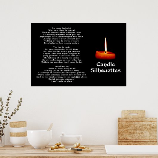 Candle-Silhouetten Poster (Küche)