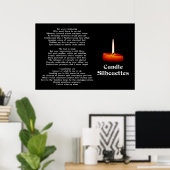 Candle-Silhouetten Poster (Heimbüro)