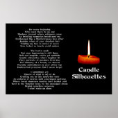 Candle-Silhouetten Poster (Vorne)