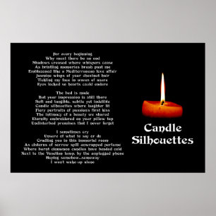 Candle-Silhouetten Poster