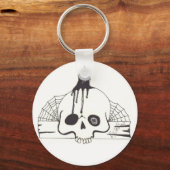 Candle Skull Schlüsselanhänger (Vorderseite)