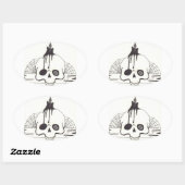 Candle Skull Sticker (Blatt)