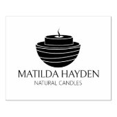 Candle Small Business Packaging Gummistempel (Prägung)