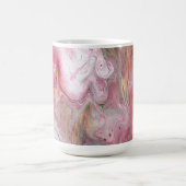 Candle Soft Pink Green Abstrakt Drink Tasse (Mittel)