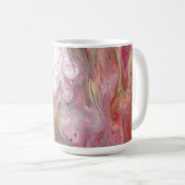 Candle Soft Pink Green Abstrakt Drink Tasse (VorderseiteRechts)