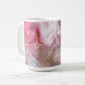 Candle Soft Pink Green Abstrakt Drink Tasse (Vorderseite Links)