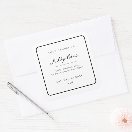 Candle Sticker Business Product Label Jar Branding (Umschlag)