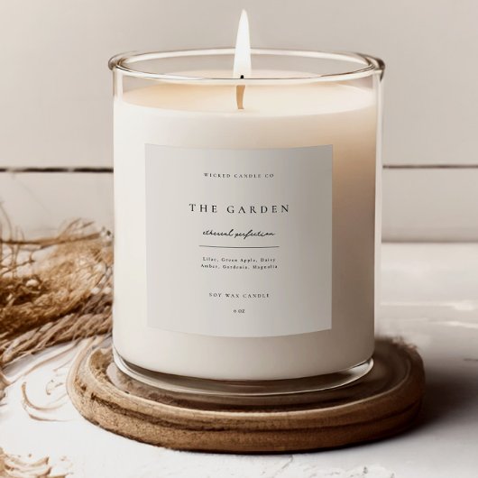 Candle Sticker Business Product Label Jar Branding