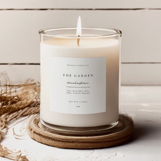 Candle Sticker Business Product Label Jar Branding