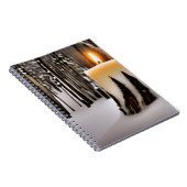Candle Tree Snow Forest Notizblock (Rechte Seite)