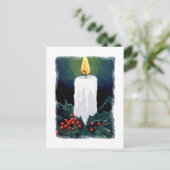 Candle und Holly malen: Weihnachten (Stehend Vorderseite)
