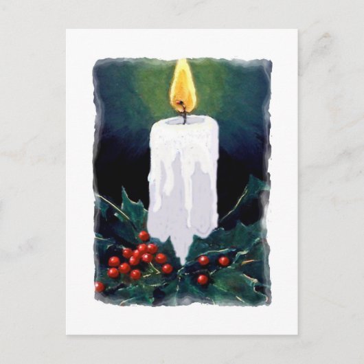 Candle und Holly malen: Weihnachten (Vorderseite)
