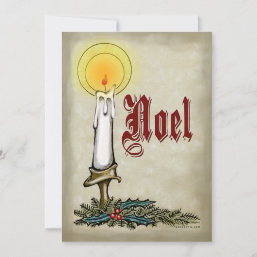 Candle Weihnachten Card (Vorderseite)