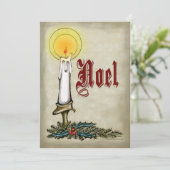 Candle Weihnachten Card (Stehend Vorderseite)