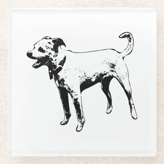 Candlelight Bark Glasuntersetzer (Vorderseite)