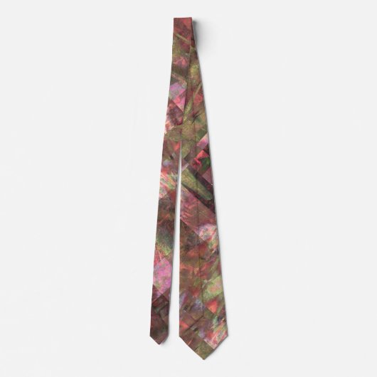 Candlelight Blocks – Abstract Metallic Krawatte (Rückseite)