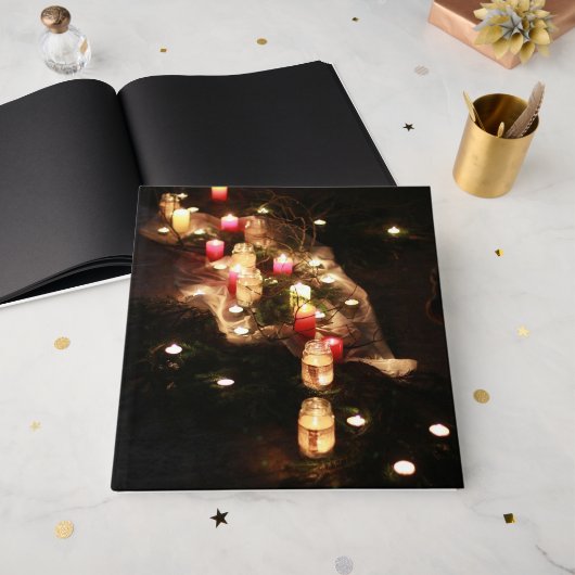 Candlelight Ceremony Guest Book - Anpassbar Gästebuch (Vorderseite offen)