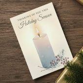 Candlelight Christmas Sympathy Condolence Karte