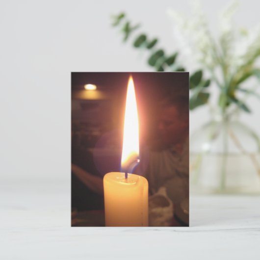 Candlelight Dinner Postkarte (Stehend Vorderseite)