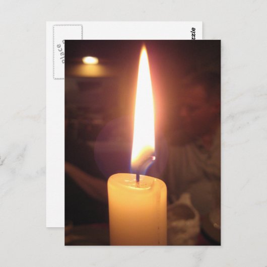 Candlelight Dinner Postkarte (Vorne/Hinten)