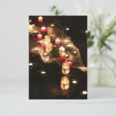 Candlelight Forest Enclosure Card - Anpassbar Begleitkarte (Stehend Vorderseite)